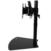 StarTech.com Dual-Monitor-Ständer – Horizontal – Schwarz, freistehend, 8 kg, 61 cm (24 Zoll), 100 x 100 mm, Höhenverstellung, Schwarz