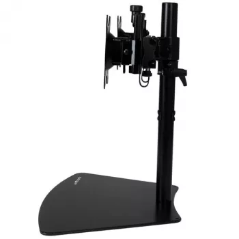 StarTech.com Dual-Monitor-Ständer – Horizontal – Schwarz, freistehend, 8 kg, 61 cm (24 Zoll), 100 x 100 mm, Höhenverstellung, Schwarz
