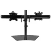 StarTech.com Dual-Monitor-Ständer – Horizontal – Schwarz, freistehend, 8 kg, 61 cm (24 Zoll), 100 x 100 mm, Höhenverstellung, Schwarz