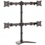 StarTech.com Quad-Monitor Desktop-Standfuß – artikulierend, freistehend, 8 kg, 33 cm (13 Zoll), 68,6 cm (27 Zoll), 100 x 100 mm, Schwarz