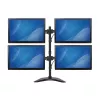 StarTech.com Quad-Monitor Desktop-Standfuß – artikulierend, freistehend, 8 kg, 33 cm (13 Zoll), 68,6 cm (27 Zoll), 100 x 100 mm, Schwarz