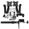 StarTech.com Doppelmonitor-Tischhalterung - verstellbar, Klemme, 13,6 kg, 30,5 cm (12 Zoll), 61 cm (24 Zoll), 100 x 100 mm, Schwarz