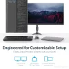 StarTech.com Doppelmonitor-Tischhalterung - verstellbar, Klemme, 13,6 kg, 30,5 cm (12 Zoll), 61 cm (24 Zoll), 100 x 100 mm, Schwarz