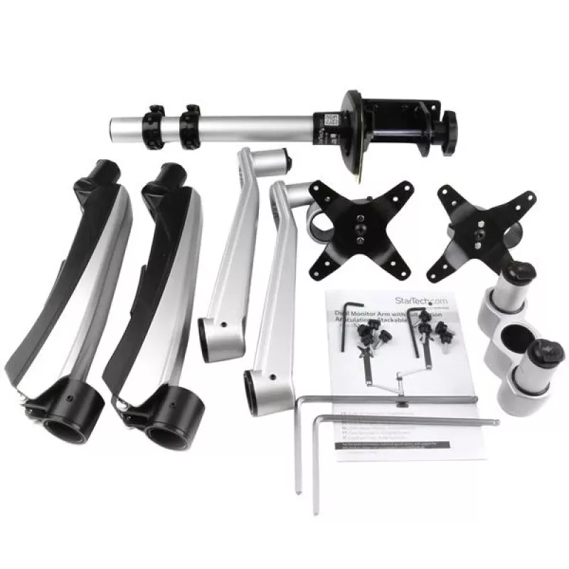 StarTech.com Schreibtischmontage Dual-Monitorarm – vollbeweglich gelenkig – Premium