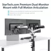 StarTech.com Schreibtischmontage Dual-Monitorarm – vollbeweglich gelenkig – Premium