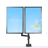 StarTech.com Schreibtischhalterung dualer Monitorarm, voll bewegliche Monitorhalterung für 2x VESA-Bildschirme bis 32 Zoll (8 kg), höhenverstellbar, Klemm-/Tischdurchführungshalterung, mechanische Feder