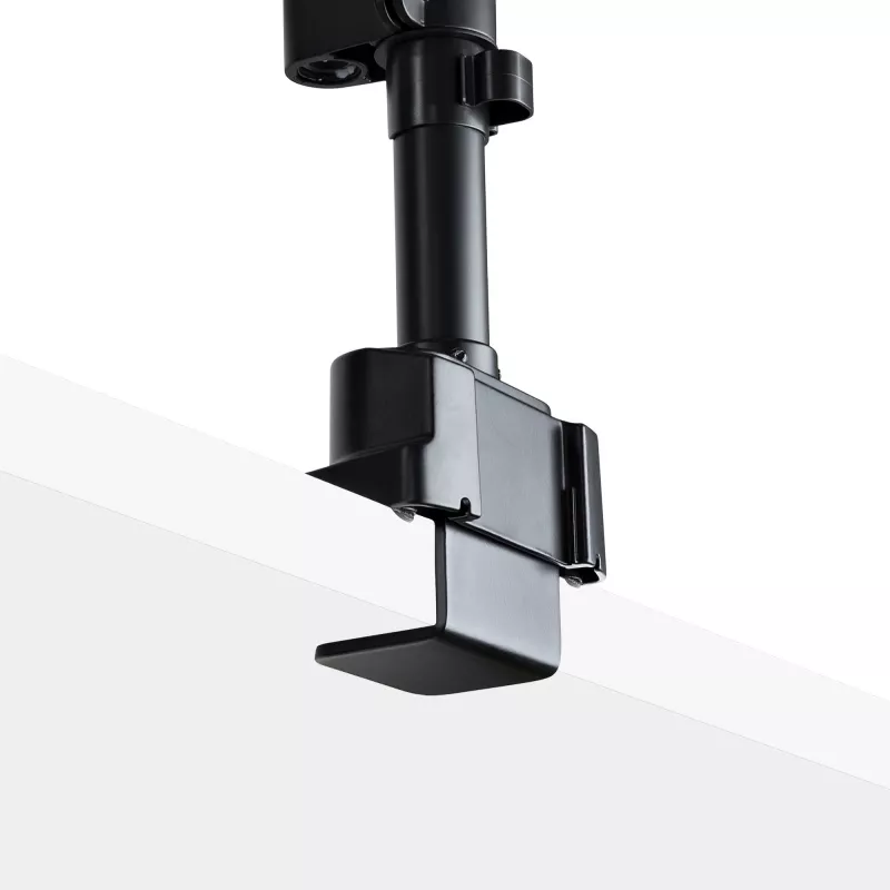StarTech.com Schreibtischhalterung dualer Monitorarm, voll bewegliche Monitorhalterung für 2x VESA-Bildschirme bis 32 Zoll (8 kg), höhenverstellbar, Klemm-/Tischdurchführungshalterung, mechanische Feder
