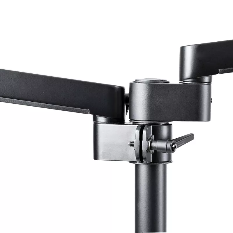 StarTech.com Schreibtischhalterung dualer Monitorarm, voll bewegliche Monitorhalterung für 2x VESA-Bildschirme bis 32 Zoll (8 kg), höhenverstellbar, Klemm-/Tischdurchführungshalterung, mechanische Feder