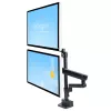 StarTech.com Schreibtischhalterung dualer Monitorarm, voll bewegliche Monitorhalterung für 2x VESA-Bildschirme bis 32 Zoll (8 kg), höhenverstellbar, Klemm-/Tischdurchführungshalterung, mechanische Feder