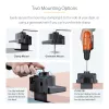 StarTech.com Schreibtischhalterung dualer Monitorarm, voll bewegliche Monitorhalterung für 2x VESA-Bildschirme bis 32 Zoll (8 kg), höhenverstellbar, Klemm-/Tischdurchführungshalterung, mechanische Feder