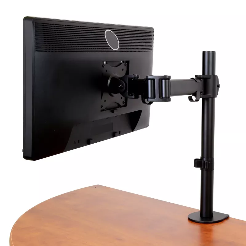 StarTech.com Schreibtisch Monitorarm für bis zu 34 Zoll (8 kg) VESA-kompatible Displays - Gelenkige Säulenhalterung für Einzelmonitore - Ergonomische höhenverstellbare Monitorhalterung - Tischklemme/Kabeldurchführung