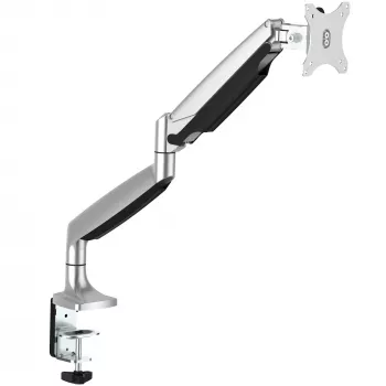 StarTech.com Schreibtisch-Monitorhalterung - Hochbelastbare ergonomische VESA-Monitorhalterung - Einzelner 9-kg-Bildschirm - Vollbeweglich, höhenverstellbar, gelenkig - Aluminium - Tischklemme/Tischdurchführung - Silber