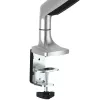 StarTech.com Schreibtisch-Monitorhalterung - Hochbelastbare ergonomische VESA-Monitorhalterung - Einzelner 9-kg-Bildschirm - Vollbeweglich, höhenverstellbar, gelenkig - Aluminium - Tischklemme/Tischdurchführung - Silber