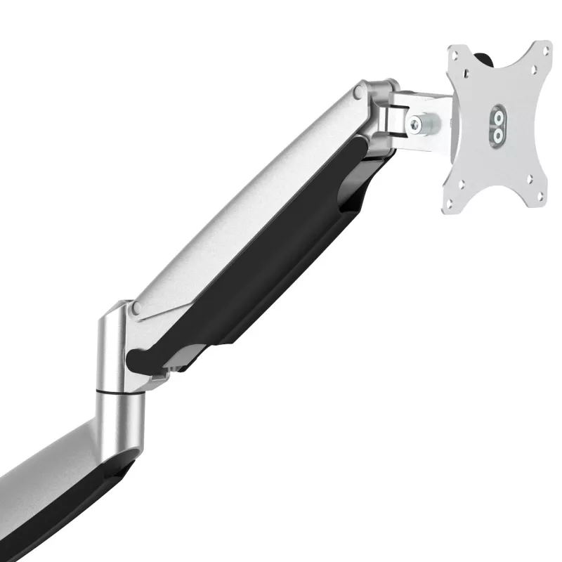 StarTech.com Schreibtisch-Monitorhalterung - Hochbelastbare ergonomische VESA-Monitorhalterung - Einzelner 9-kg-Bildschirm - Vollbeweglich, höhenverstellbar, gelenkig - Aluminium - Tischklemme/Tischdurchführung - Silber