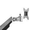 StarTech.com Schreibtisch-Monitorhalterung - Hochbelastbare ergonomische VESA-Monitorhalterung - Einzelner 9-kg-Bildschirm - Vollbeweglich, höhenverstellbar, gelenkig - Aluminium - Tischklemme/Tischdurchführung - Silber