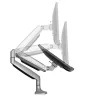 StarTech.com Schreibtisch-Monitorhalterung - Hochbelastbare ergonomische VESA-Monitorhalterung - Einzelner 9-kg-Bildschirm - Vollbeweglich, höhenverstellbar, gelenkig - Aluminium - Tischklemme/Tischdurchführung - Silber