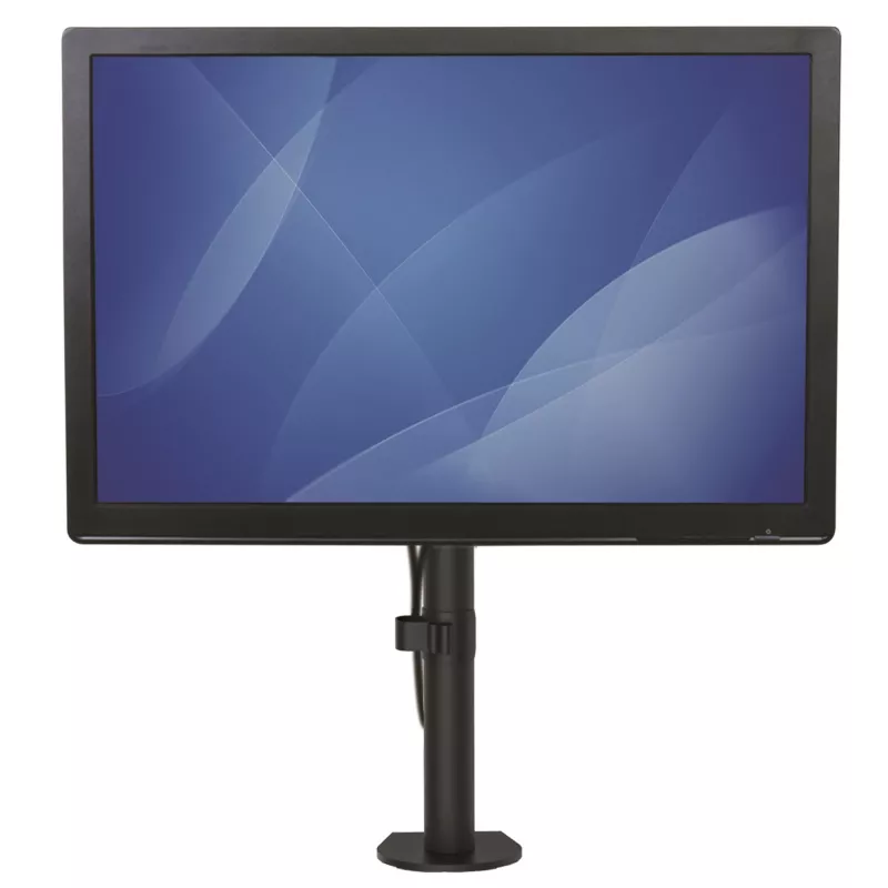 StarTech.com Einzelmonitor-Tischhalterung – Robuste Mastmontage für einen Bildschirm, bis 8 kg, VESA-kompatibel – Ergonomische, höhenverstellbare Monitorhalterung – Tischklemme/Tischdurchführung