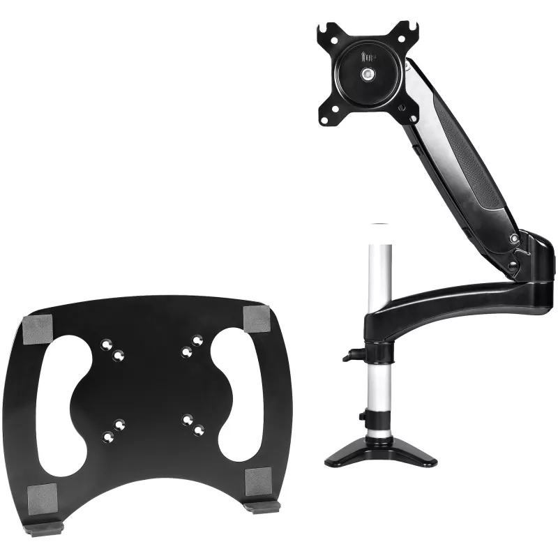 StarTech.com Schreibtischhalterung für Laptops – voll beweglicher Gelenkarm für Laptop oder einzelnen 34-Zoll-Monitor – VESA-Halterungsplatte für Laptops – ergonomisch verstellbarer Notebook-Ständer – Tischklemme
