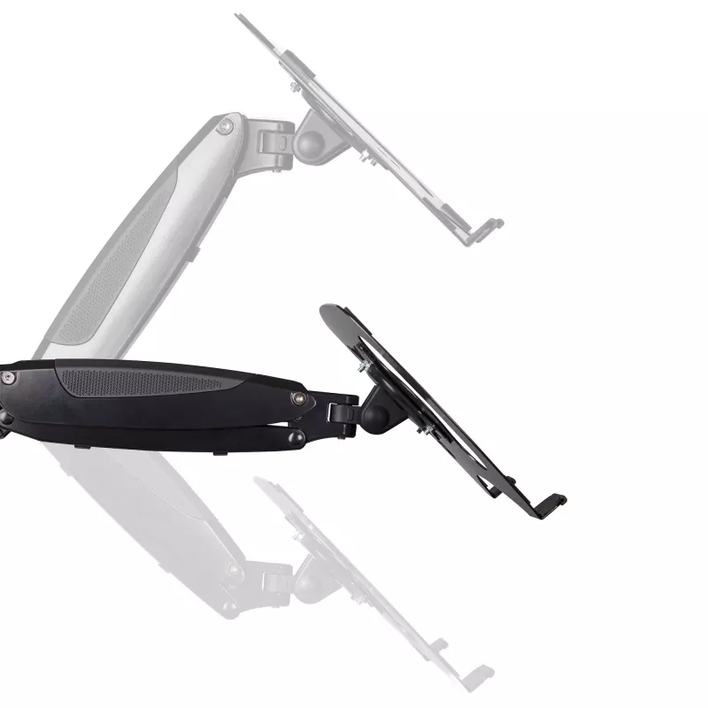 StarTech.com Schreibtischhalterung für Laptops – voll beweglicher Gelenkarm für Laptop oder einzelnen 34-Zoll-Monitor – VESA-Halterungsplatte für Laptops – ergonomisch verstellbarer Notebook-Ständer – Tischklemme