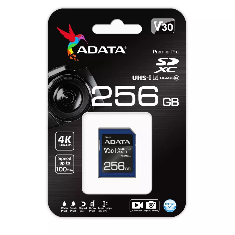 ADATA ASDX256GUI3V30S-R Speicherkarte 256 GB SDXC UHS-I Class 10