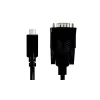 LogiLink AU0051A Videokabel-Adapter 1,2 m USB-C VGA D-Sub Schwarz