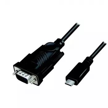 LogiLink AU0051A Videokabel-Adapter 1,2 m USB-C VGA D-Sub Schwarz