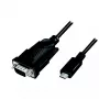 LogiLink AU0051A Videokabel-Adapter 1,2 m USB-C VGA D-Sub Schwarz