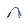 Microconnect AUDALS015 Audiokabel 0,25 m 3,5 mm 2 x 3,5 mm Schwarz