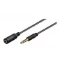 Microconnect AUDLG5G Audiokabel 5 m 3,5 mm Schwarz
