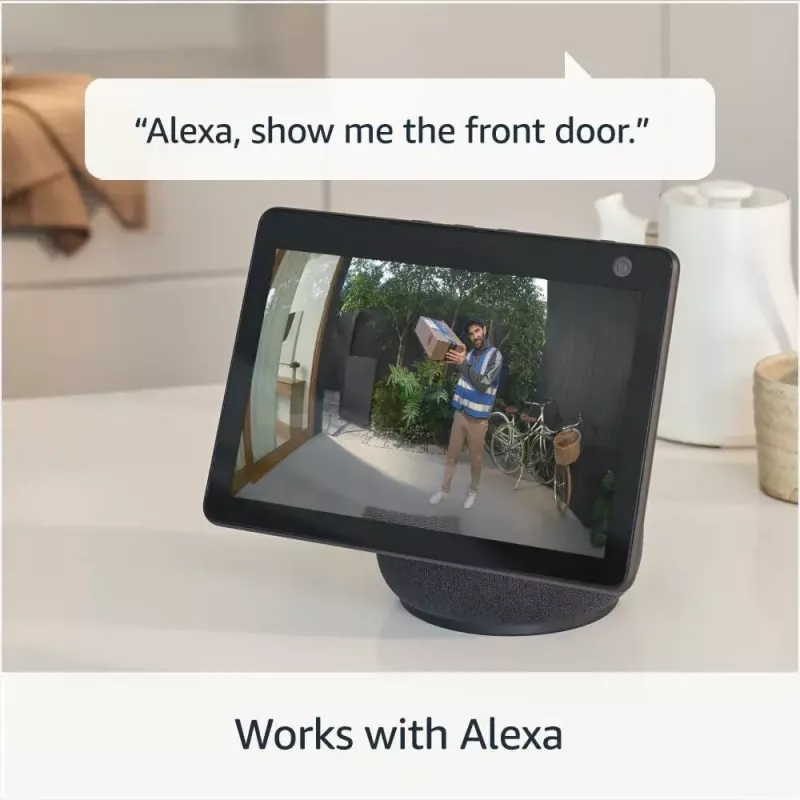 Videogegensprechanlage RING B0B2BNM4PV — kabellos, max. 1920×1080 Video, Nickelfinish, Wi‑Fi (802.11b/g/n/ax)