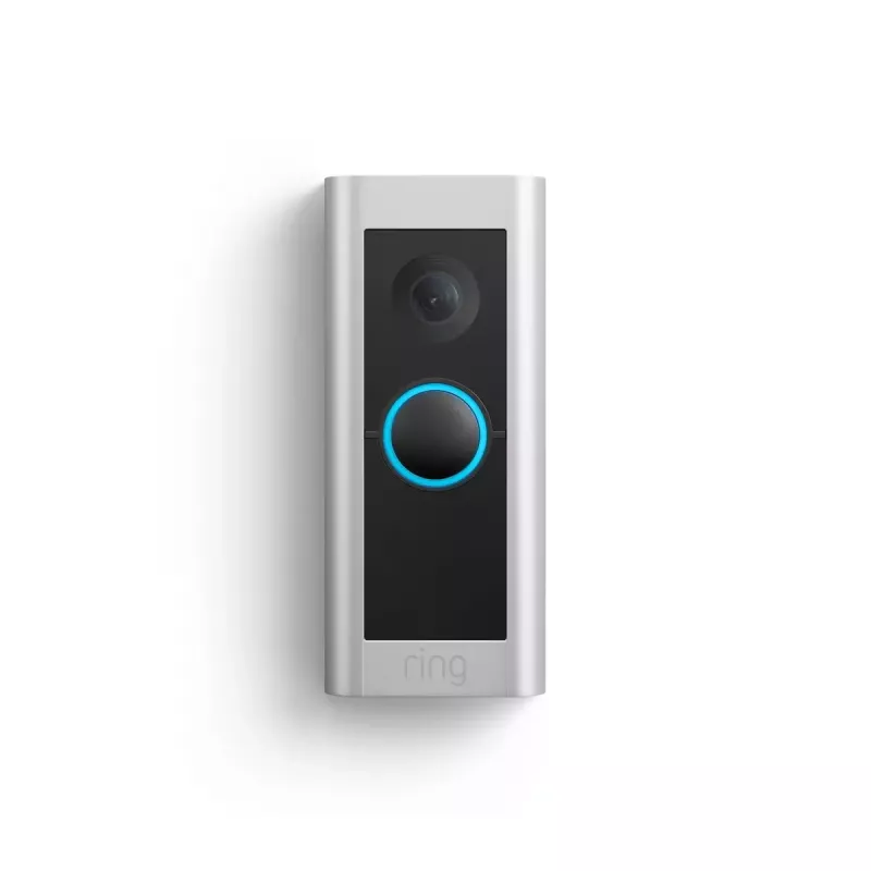 Videogegensprechanlage RING B0B2BNM4PV — kabellos, max. 1920×1080 Video, Nickelfinish, Wi‑Fi (802.11b/g/n/ax)