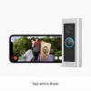 Videogegensprechanlage RING B0B2BNM4PV — kabellos, max. 1920×1080 Video, Nickelfinish, Wi‑Fi (802.11b/g/n/ax)