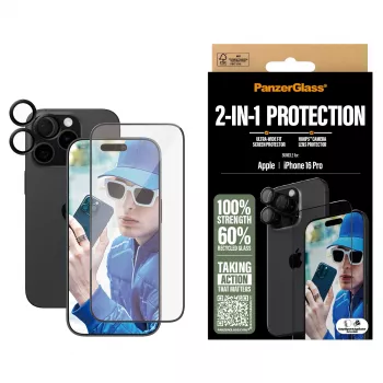 PanzerGlass 2-in-1 Bundle iPhone '24 6.3 Zoll Pro B2862+1284