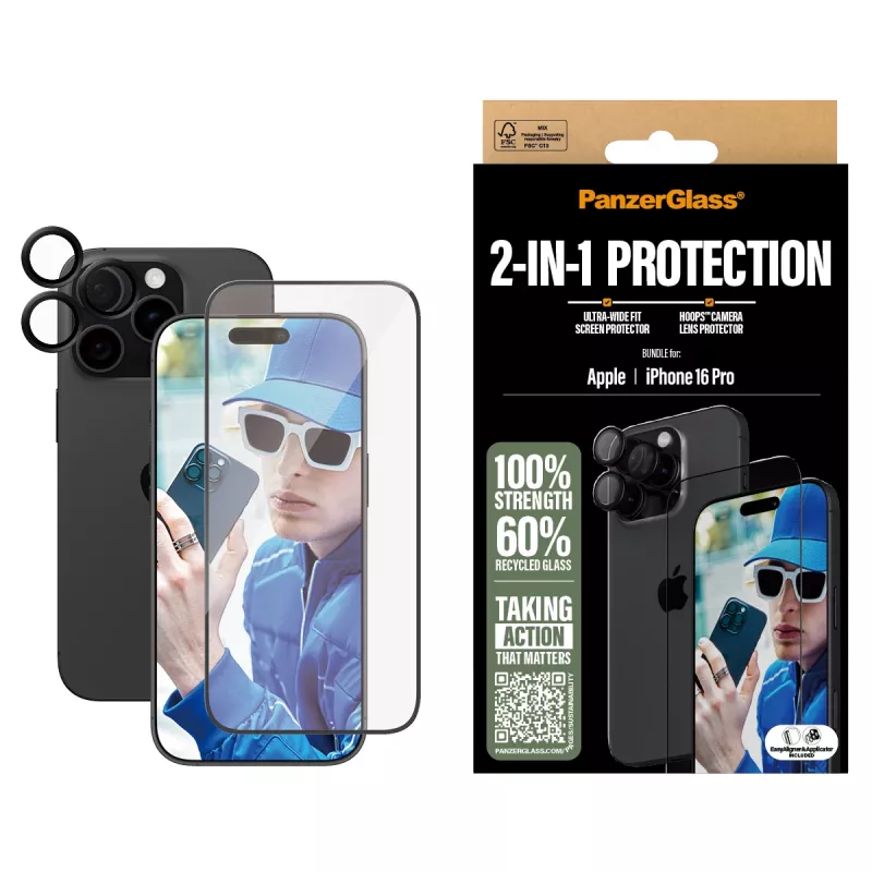 PanzerGlass 2-in-1 Bundle iPhone '24 6.3 Zoll Pro B2862+1284