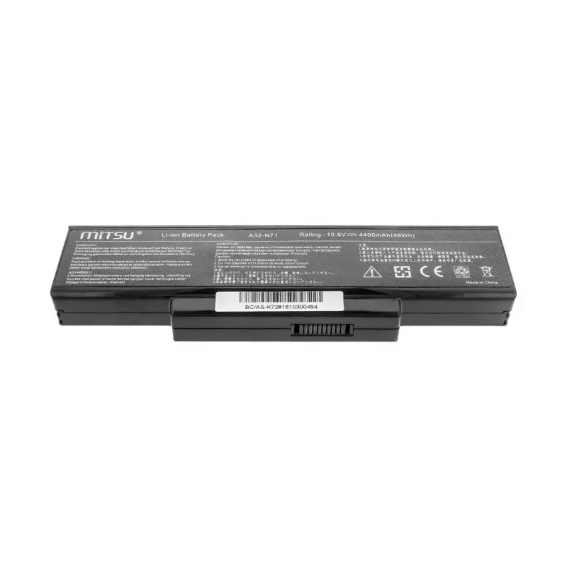 Batterie MITSU für ASUS K72 K73 N73 X77, 4400 mAh, 10,8–11,1 V