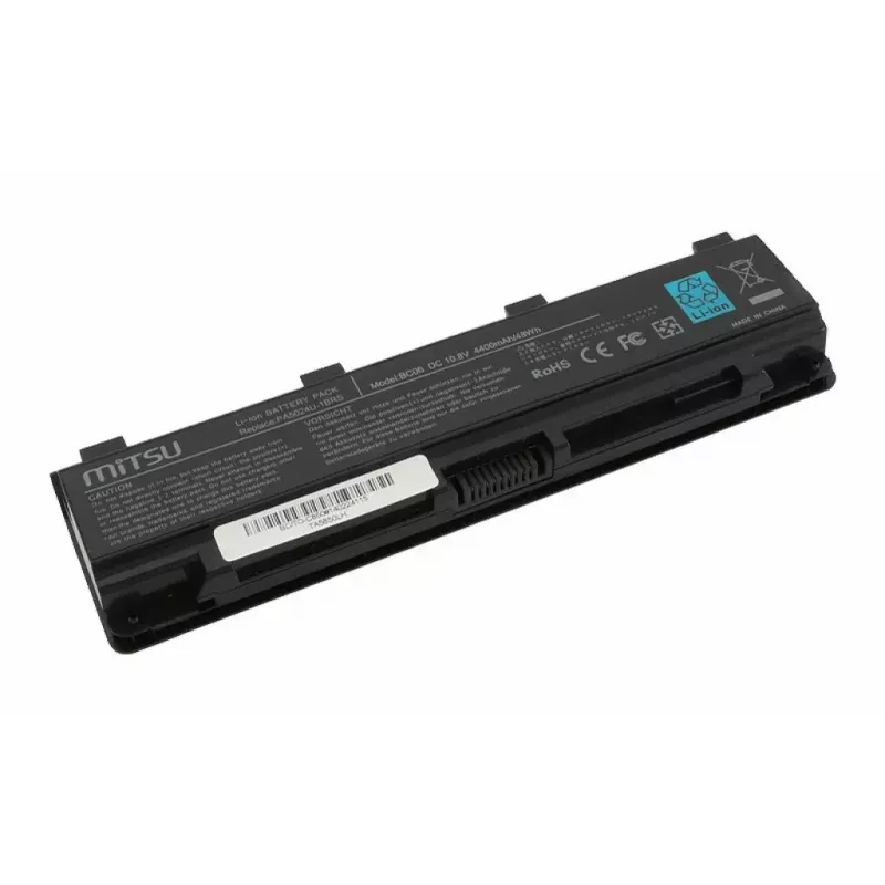 MITSU Laptop-Akku für Toshiba C850 / L800 / S855, 4400 mAh, 10,8–11,1 V