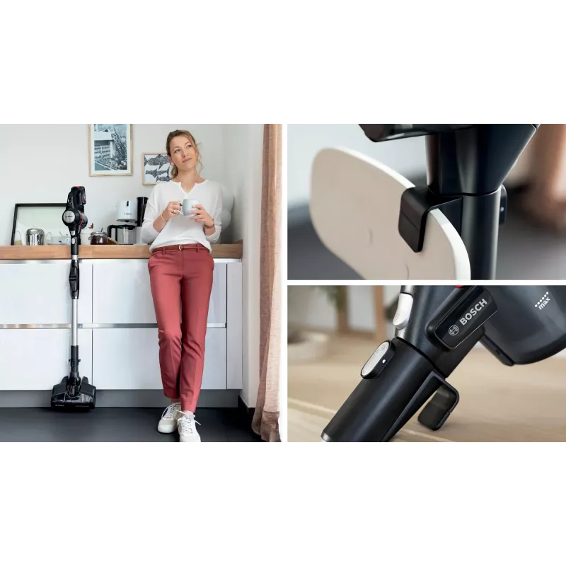 Bosch BCS712XXL Stabstaubsauger/elektrischer Besen Akku Trocken Beutellos 0,3 L Schwarz 3 Ah