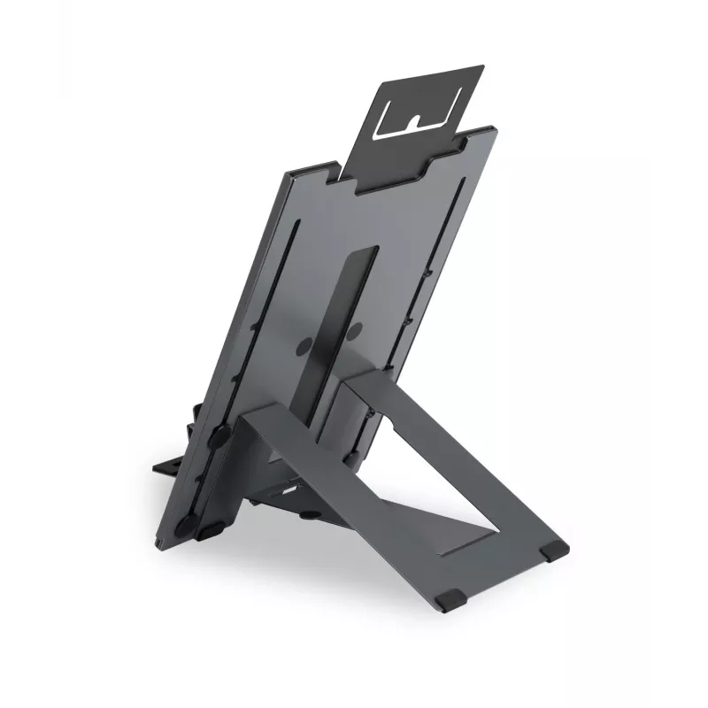 BakkerElkhuizen Ergo-Q Hybrid Pro, Laptop-Ständer, Schwarz, Dunkelgrau, Aluminium, Gummi, Stahl, 25,4 cm (10 Zoll), 40,6 cm (16 Zoll), 25,4 cm (10 Zoll)