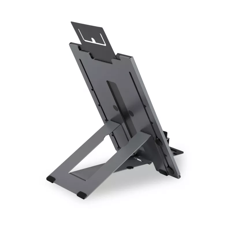 BakkerElkhuizen Ergo-Q Hybrid Pro, Laptop-Ständer, Schwarz, Dunkelgrau, Aluminium, Gummi, Stahl, 25,4 cm (10 Zoll), 40,6 cm (16 Zoll), 25,4 cm (10 Zoll)