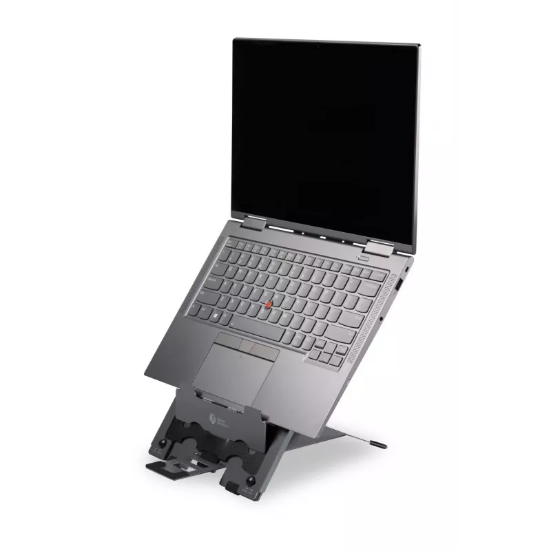 BakkerElkhuizen Ergo-Q Hybrid Pro, Laptop-Ständer, Schwarz, Dunkelgrau, Aluminium, Gummi, Stahl, 25,4 cm (10 Zoll), 40,6 cm (16 Zoll), 25,4 cm (10 Zoll)
