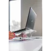 BakkerElkhuizen Q-note 350 Notebook-Ständer, Laptop-Ständer, Transparent, Kunststoff, Stahl, 25,4 cm (10 Zoll), 50,8 cm (20 Zoll), 110 - 230 mm