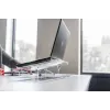 BakkerElkhuizen Q-note 350 Notebook-Ständer, Laptop-Ständer, Transparent, Kunststoff, Stahl, 25,4 cm (10 Zoll), 50,8 cm (20 Zoll), 110 - 230 mm