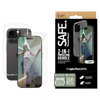 PanzerGlass SAFE. by 2-in-1 Protection Bundle iPhone '24 6.3 inch Pro