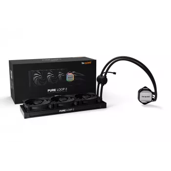 be quiet! Pure Loop 2 | 360mm Prozessor All-in-One-Flüssigkeitskühler 12 cm Schwarz 1 Stk.