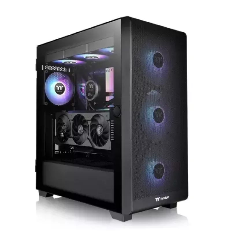PC-Gehäuse Thermaltake S250 TG Midi Tower Schwarz