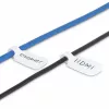StarTech.com 3,5 Zoll (9cm) Kabelbeschriftungsschilder, 100er-Pack, Weiß, Haken-zu-Haken Klettverschluss-Kabeletiketten, beschreibbare Kabelkennzeichnungen für das Kabelmanagement, Kabelidentifikationsetiketten
