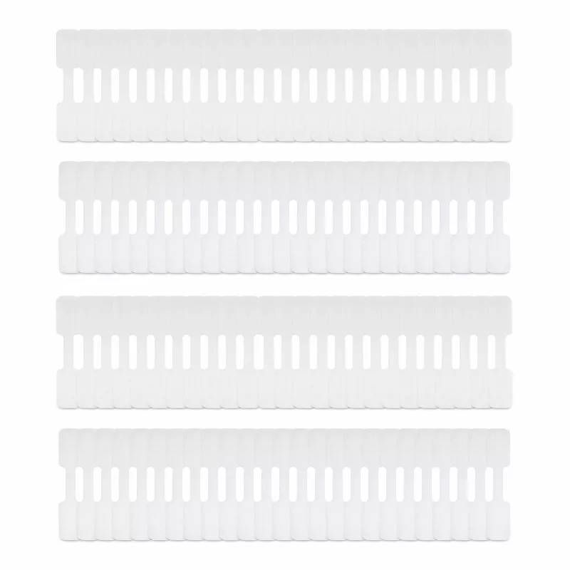 StarTech.com 3,5 Zoll (9cm) Kabelbeschriftungsschilder, 100er-Pack, Weiß, Haken-zu-Haken Klettverschluss-Kabeletiketten, beschreibbare Kabelkennzeichnungen für das Kabelmanagement, Kabelidentifikationsetiketten
