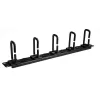StarTech.com 1U 19 Zoll Kabelmanagement-Organizer – D-Ring-Haken Netzwerk-/Server-Rack-Kabelmanager – Horizontales Kabelpanel für Rechenzentren mit Durchführungslöchern, inkl. Montagematerial – EIA/ECA-310-E