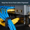StarTech.com 1U 19 Zoll Kabelmanagement-Organizer – D-Ring-Haken Netzwerk-/Server-Rack-Kabelmanager – Horizontales Kabelpanel für Rechenzentren mit Durchführungslöchern, inkl. Montagematerial – EIA/ECA-310-E