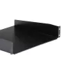 StarTech.com 2HE Server-Rack-Einlegeboden – Universeller Rack-Montage-Auslegerboden für 19-Zoll-Netzwerk-Equipment-Rack & -Schrank – Hochbelastbarer Stahl – Tragfähigkeit 20 kg – 400 mm tiefer Boden, Schwarz
